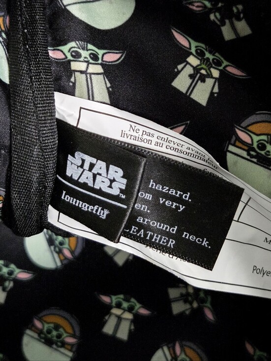 Loungefly Star Wars Mandalorian baby Yoda backpack Excellent Condition main image 8